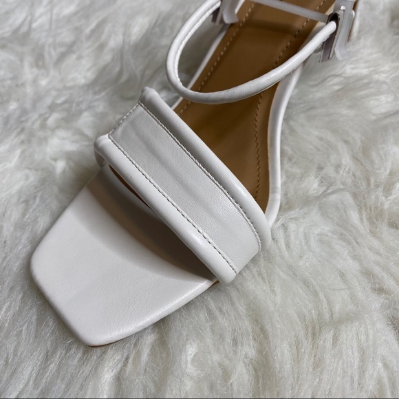 Lulus Norah Square Toe High Heel Sandals White - Picture 5 of 16